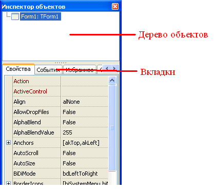 Инспектор объектов