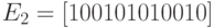 E_2=\left\lbrack\matrix{1& 0& 0& 1 \\ 0& 1& 0& 1 \\ 0& 0& 1& 0}\right\rbrack