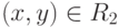 (x,y) \in R_2