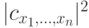 |c_{x_1,\dots,x_n}|^2