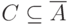 C\subseteq \overline A