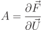 \[A = \frac{{\partial \vec F}}{{\partial \vec U}}\]