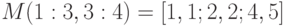 M(1:3, 3:4)=[1,1;2,2;4,5]