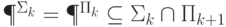 \P^{\Sigma_k}=\P^{\Pi_k}\subseteq \Sigma_{k}\cap \Pi_{k+1}