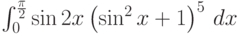 \int_0^{\frac{\pi }{2}} \sin 2 x \left(\sin ^2 x+1\right)^5 \, dx