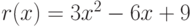 r(x)=3x^2-6x+9 