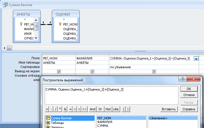 Sql запрос вычислить