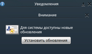 Нажмите на кнопку Установить обновления