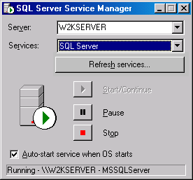 SQL Server Service Manager