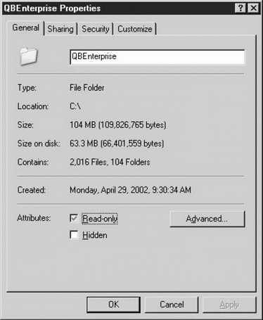 Размер файла на диске (Size on disk) показывает, что выполнено сжатие