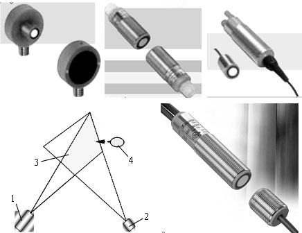 Примеры УЗ сенсоров, состоящих из двух частей