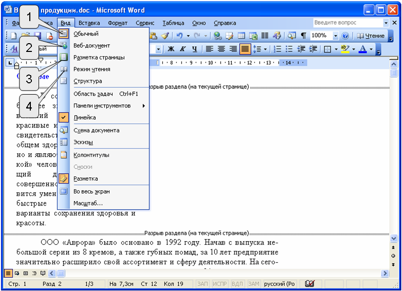 Команда для отображения документе. Виды отображения документа в Word. Правка специальная вставка в ворд. Область задач в вид ворд.