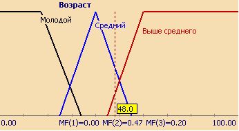 Описание лингвистической переменной "Возраст"