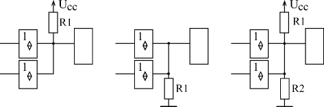 Включение резисторов на выходе буферов 3С