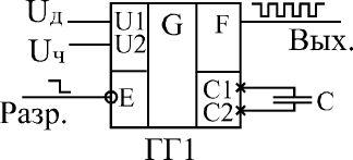 Схема включения генератора ГГ1