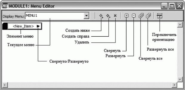 Редактор меню