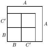 Продолжение соответствия с B на B'=B+C'