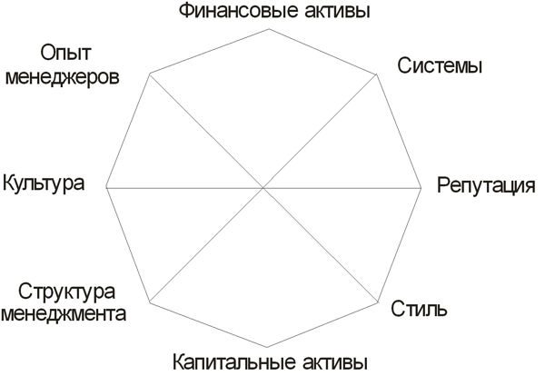 Модель типа "паутина" для изучения активов фирмы