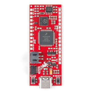 Red-V Thing Plus вид сверху. (Взято с SparkFun Electronics, в рамках CC BY 2.0)