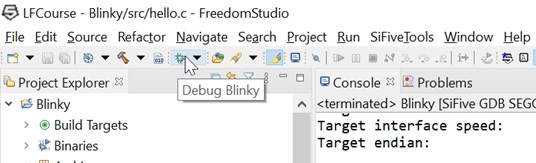 Debug Blinky tooltip