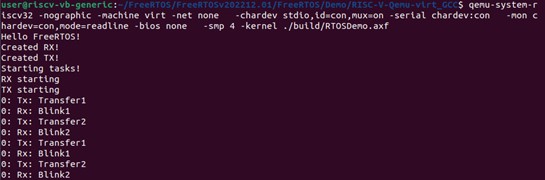 Запущенный проект hello_blinky