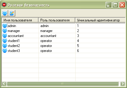 Главная форма  проекта CustomSecurity