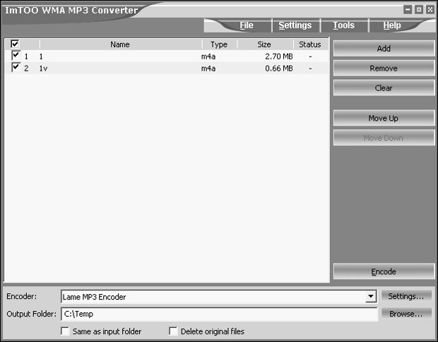 ImTOO WMA MP3 Converter