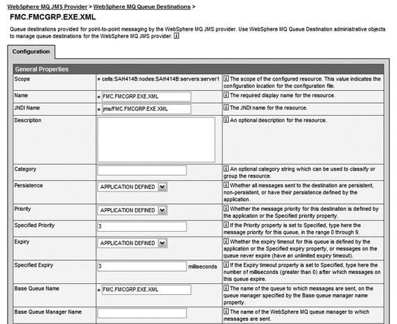 Конфигурирование пункта назначения FMC.FMCGRP.EXE.XML