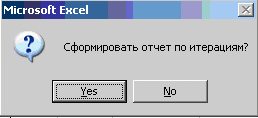  Возможность формирования отчета по итерациям 