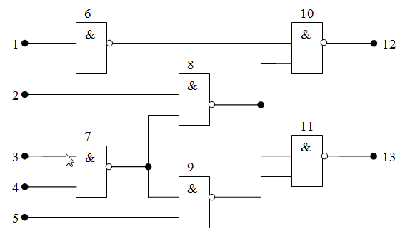 Комбинационная схема С17