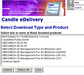Интерфейс для  загрузки программного обеспечения через eDelivery