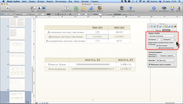 Применение форматов Система счисления и  Научное представление