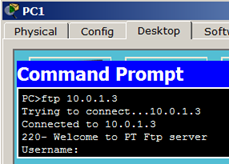Для PC1 FTP сервер доступен