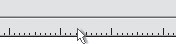 Внешний вид указателя мыши и его расположение на горизонтальной линейке