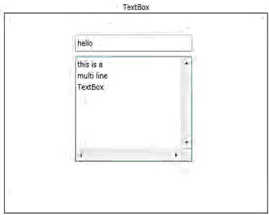 Пример элемента управления TextBox