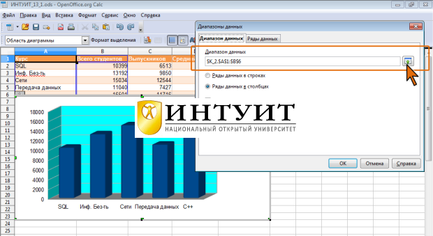 Замена диапазона данных