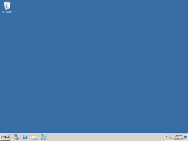  Рабочий стол Windows 2008