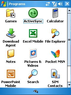  Список программ Windows Mobile