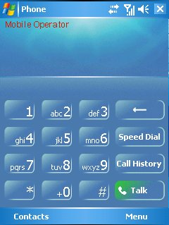  Форма для исходящих звонков в Windows Mobile