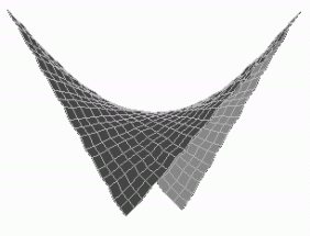 Вид функции u(x,y) в примере для задачи Дирихле