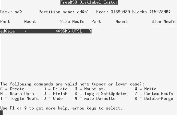 Completed partition allocation