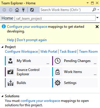 Запуск VS 2013 из Visual Studio Online и открытие в ней командного проекта
