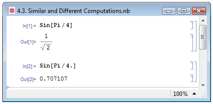 Результат применения одной и той же функции к численным данным разных типов