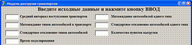 Вид формы имитационной модели после добавления меток