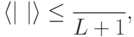 \langle \weta|\,\tH\,|\weta\rangle \leq \frac{\eps}{L+1},