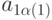 a_{1\alpha(1)} 