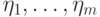 \ket{\eta_1},\dots, \ket{\eta_m}