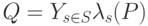 Q=Y_{s \in S} \lambda_s (P)