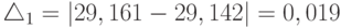 \triangle_1=|29,161-29,142|=0,019