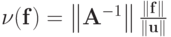 $ nu (mathbf{f}) = left|{mathbf{A}^{- 1}}right| frac{|mathbf{f}|}{|mathbf{u}|}$